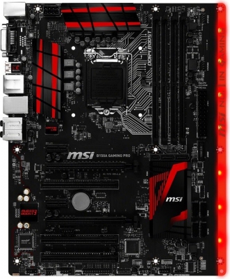 MSI B150A Gaming Pro mit RGB   (S.1151)